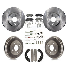 Load image into Gallery viewer, Front Rear Disc Brake Rotor Ceramic Pad And Drum Kit (7Pc) For Honda Accord 3.0L