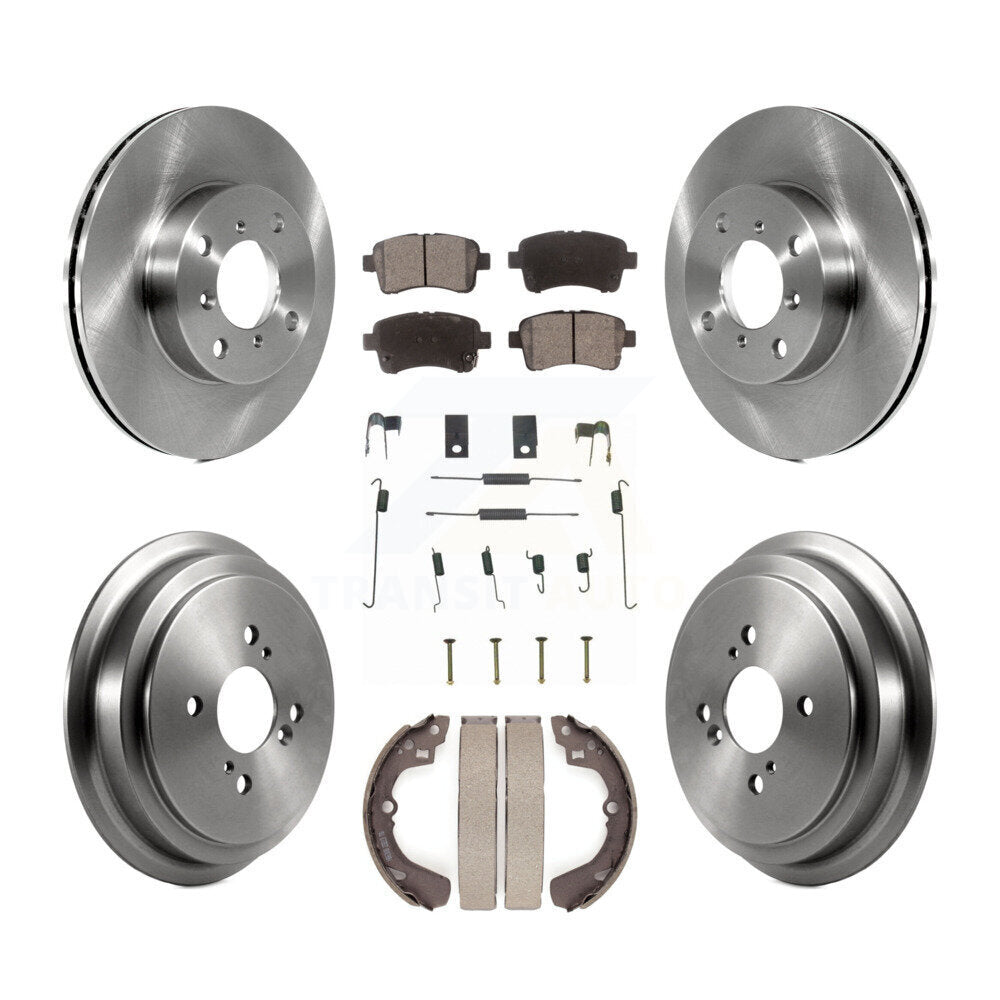 [Front+Rear] 2002-2005 Suzuki Aerio Premium OE Brake Rotor Drum Kit & Ceramic Pads For Max Braking