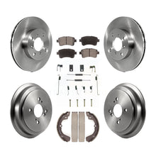 Load image into Gallery viewer, [Front+Rear] 2002-2005 Suzuki Aerio Premium OE Brake Rotor Drum Kit &amp; Ceramic Pads For Max Braking