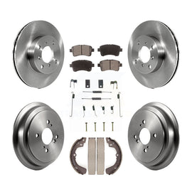 [Front+Rear] 2002-2005 Suzuki Aerio Premium OE Brake Rotor Drum Kit & Ceramic Pads For Max Braking