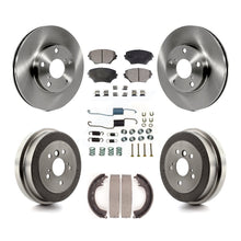 Charger l&#39;image dans la galerie, Front Rear Brake Rotor Ceramic Pad And Drum Kit (7Pc) For Toyota RAV4 GAS engine