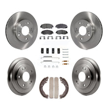 Load image into Gallery viewer, Front Rear Disc Brake Rotors Ceramic Pads And Drum Kit (7Pc) For Honda Civic