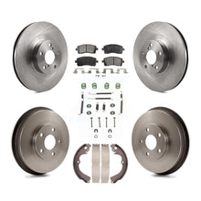 Load image into Gallery viewer, Front Rear Disc Brake Rotors Ceramic Pad &amp; Drum Kit (7Pc) For Subaru Impreza WRX