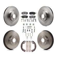 Charger l'image dans la galerie, Front Rear Brake Rotors Ceramic Pad &amp; Drum Kit (7Pc) For Subaru Forester Impreza
