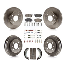 Charger l&#39;image dans la galerie, Front Rear Brake Rotor Ceramic Pad Drum Kit (7Pc) For Hyundai Accent To 09 30 05