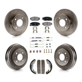 [Front+Rear] 2003-2005 Hyundai Accent Premium OE Brake Rotor Drum Kit & Ceramic Pads For Max Braking