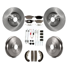 Charger l&#39;image dans la galerie, Front Rear Brake Rotor Ceramic Pad Drum Kit (7Pc) For 13 Ford Focus ST FMSI=1004