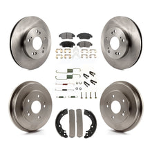 Load image into Gallery viewer, Front Rear Disc Brake Rotors Ceramic Pads And Drum Kit (7Pc) For Honda Civic