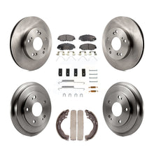 Load image into Gallery viewer, Front Rear Disc Brake Rotors Ceramic Pads And Drum Kit (7Pc) For Honda Civic