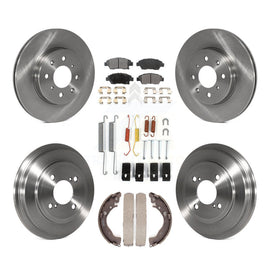 [Front+Rear] 2015-2020 Honda Fit Premium OE Brake Rotor Drum Kit & Ceramic Pads For Max Braking