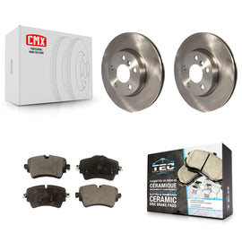 Front Disc Brake Rotors And Ceramic Pads Kit For Mini Cooper Clubman
