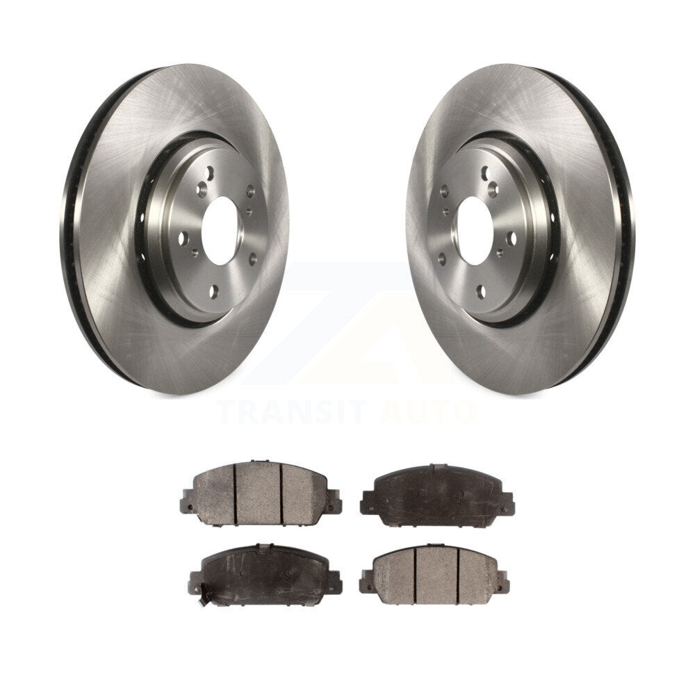 Front Disc Brake Rotors And Ceramic Pads Kit For Honda Accord