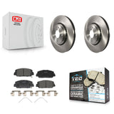 Front Disc Brake Rotors And Ceramic Pads Kit For Honda Civic Accord Acura ILX