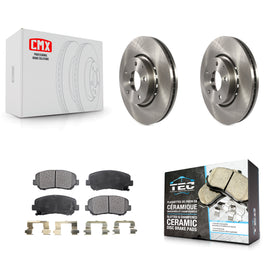 Front Disc Brake Rotors And Ceramic Pads Kit For Mazda CX-5