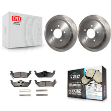 Charger l'image dans la galerie, Rear Disc Brake Rotors And Ceramic Pads Kit For Ford F-150