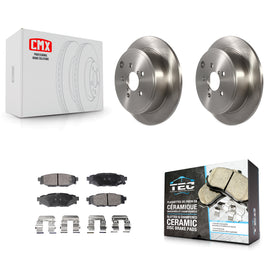 Rear Disc Brake Rotors And Ceramic Pads Kit For Subaru WRX