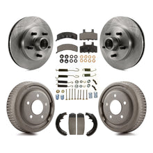 Load image into Gallery viewer, Front Rear Disc Brake Rotors Hub Ceramic Pads And Drum Kit (7Pc) For GMC Yukon