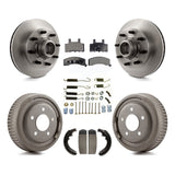 Rotors de frein à disque avant et arrière, plaquettes en céramique et Kit de tambour (7 pièces) pour GMC Yukon 