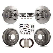 Charger l&#39;image dans la galerie, Kit de tambour à plaquettes en céramique pour Rotor de frein avant et arrière (7 pièces) pour Ford F-150 E-150 Econoline 