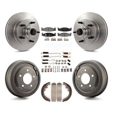 Charger l'image dans la galerie, Kit de tambour à plaquettes en céramique, Rotors de frein à disque avant et arrière (7 pièces) pour Ford E-150 Econoline 