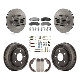 [Front+Rear] 06-09 Ford Ranger RWD Premium OE Brake Rotor Drum Kit & Ceramic Pads For Max Braking