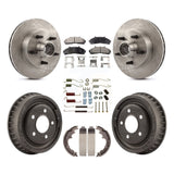 Rotors de frein à disque avant et arrière, plaquettes en céramique et Kit de tambour (7 pièces) pour Mazda B4000 