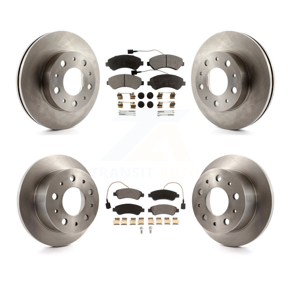 Front Rear Disc Brake Rotor And Ceramic Pad Kit For Ram ProMaster 1500 2500 3500