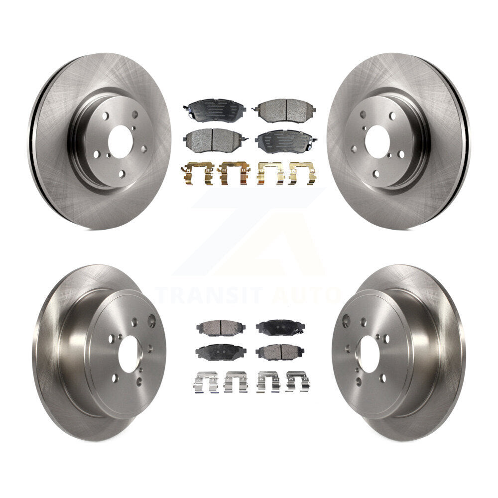 Front Rear Disc Brake Rotors And Ceramic Pads Kit For Subaru WRX