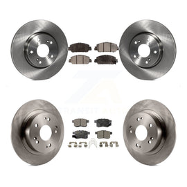 Front Rear Disc Brake Rotors And Ceramic Pads Kit For Honda Accord