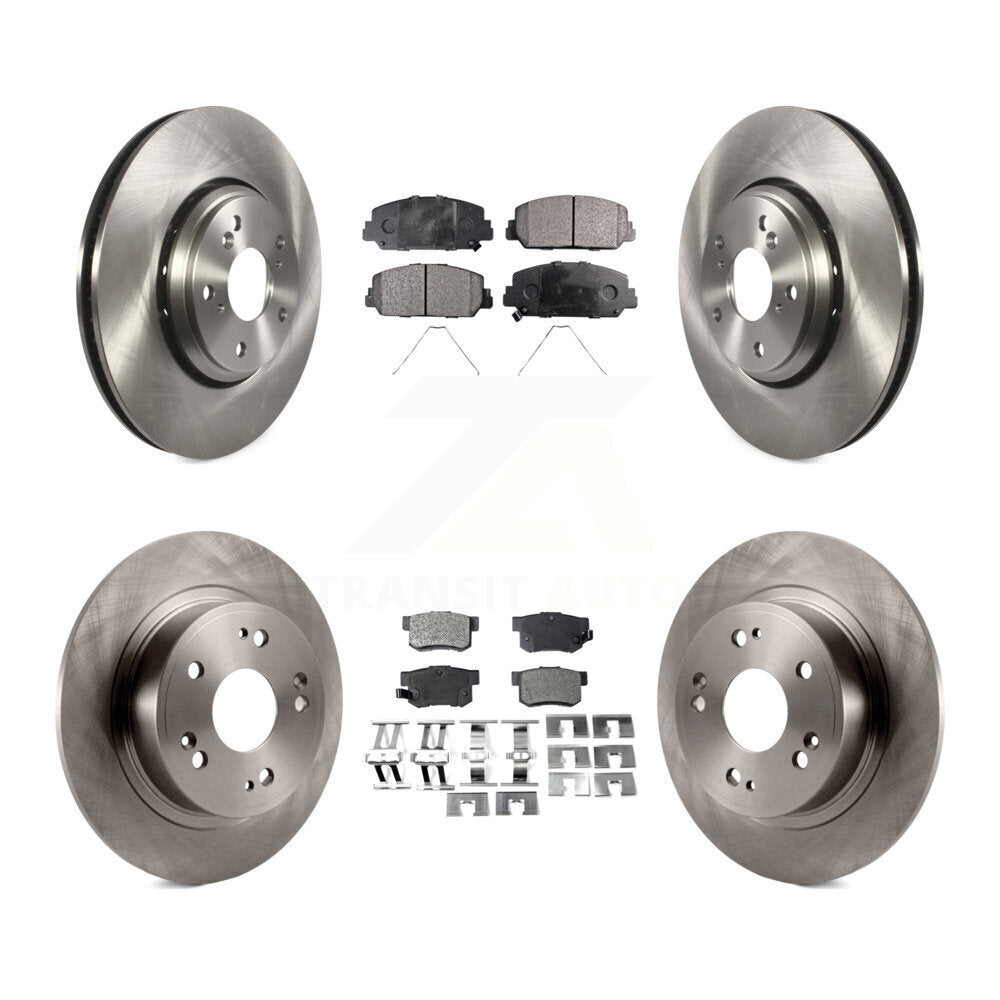 [Front+Rear] 2017-2022 Acura ILX Premium OE Brake Rotors & Ceramic Pads Kit For Max Braking