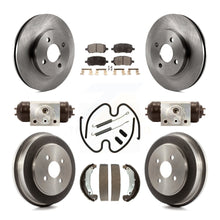 Charger l&#39;image dans la galerie, Front Rear Brake Rotor Ceramic Pad Drum Kit (9Pc) For Chevrolet Cobalt Saturn G5