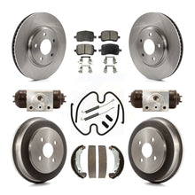 Load image into Gallery viewer, Front Rear Disc Brake Rotors Ceramic Pads And Drum Kit (9Pc) For Pontiac Pursuit