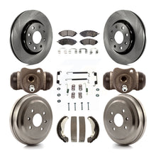 Load image into Gallery viewer, Front Rear Brake Rotor Ceramic Pad Drum Kit (9Pc) For Chevrolet Aveo Spark Aveo5