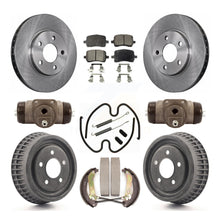 Charger l'image dans la galerie, Front Rear Disc Brake Rotors Ceramic Pad And Drum Kit (9Pc) For Chevrolet Malibu
