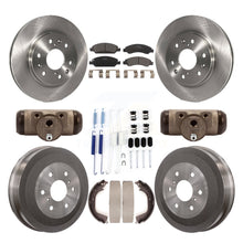 Charger l&#39;image dans la galerie, Front Rear Brake Rotor Ceramic Pad &amp; Drum Kit (9Pc) For Chevrolet Silverado 1500