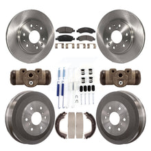 Charger l&#39;image dans la galerie, Front Rear Brake Rotor Ceramic Pad &amp; Drum Kit (9Pc) For Chevrolet Silverado 1500