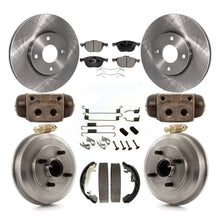 Load image into Gallery viewer, Front Rear Disc Brake Rotors Ceramic Pads And Drum Kit (9Pc) For Ford Focus