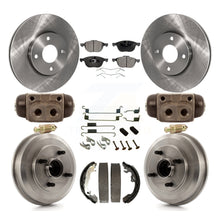 Charger l'image dans la galerie, Front Rear Disc Brake Rotors Ceramic Pads And Drum Kit (9Pc) For Ford Focus