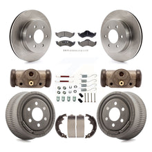 Charger l'image dans la galerie, Front Rear Disc Brake Rotors Ceramic Pads And Drum Kit (9Pc) For Dodge Dakota