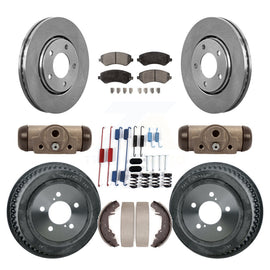 Front Rear Disc Brake Rotor Ceramic Pad Drum Kit (9Pc) For Dodge Chrysler Town &