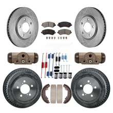 Load image into Gallery viewer, Front Rear Disc Brake Rotor Ceramic Pad &amp; Drum Kit (9Pc) For Dodge Grand Caravan
