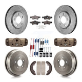 Front Rear Brake Rotor Ceramic Pad Drum Kit (9Pc) For Dodge Caravan Grand Chrysler Town & K8T-102687