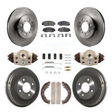 Load image into Gallery viewer, Front Rear Disc Brake Rotors Ceramic Pads And Drum Kit (9Pc) For Honda Insight
