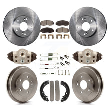 Load image into Gallery viewer, Front Rear Disc Brake Rotors Ceramic Pads And Drum Kit (9Pc) For Honda Civic GX