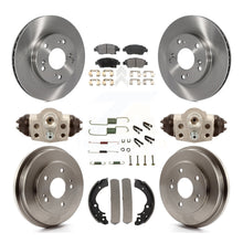 Load image into Gallery viewer, [Front+Rear] 06-08 Honda Civic Hybrid Premium OE Brake Rotor Drum Kit &amp; Ceramic Pads For Max Braking