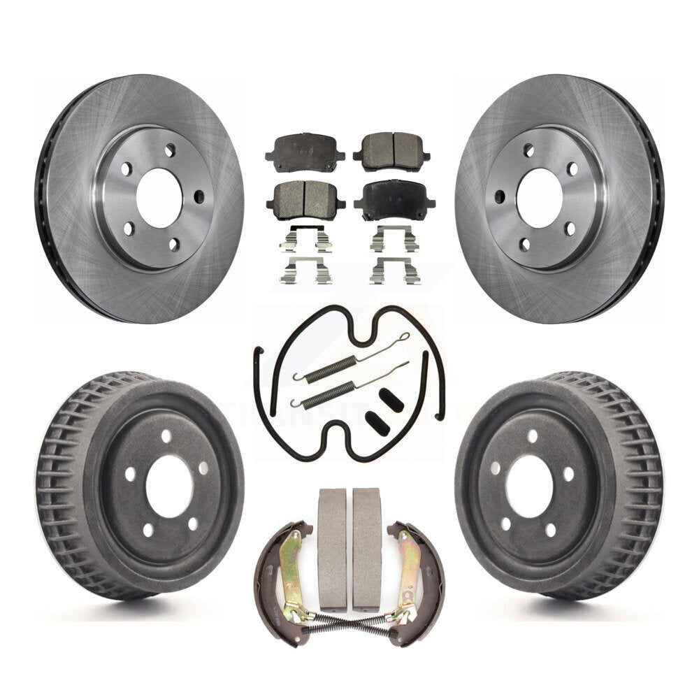 Rotors de frein à disque avant et arrière, tampons en céramique et Kit de tambour (7 pièces) pour Chevrolet Malibu 