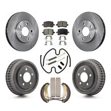 Charger l'image dans la galerie, Rotors de frein à disque avant et arrière, tampons en céramique et Kit de tambour (7 pièces) pour Chevrolet Malibu 