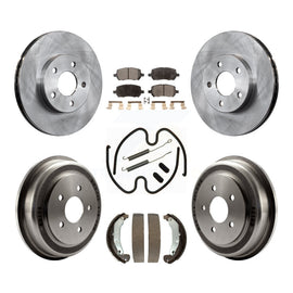Kit de plaquettes et de tambour en céramique pour Rotor de frein avant et arrière (7 pièces) pour Chevrolet Cobalt Pontiac 