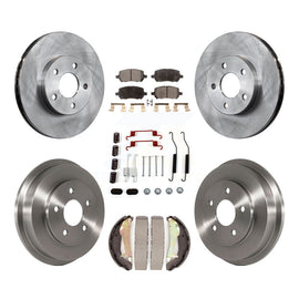 Kit de plaquettes et de tambour en céramique pour Rotor de frein avant et arrière (7 pièces) pour Chevrolet Cobalt Pontiac 