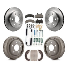 Load image into Gallery viewer, Front Rear Disc Brake Rotors Ceramic Pads And Drum Kit (7Pc) For GMC Yukon 4WD